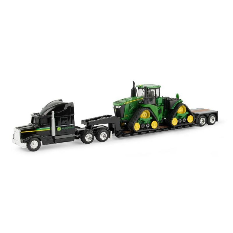 John Deere 9570RX Scraper Special with Semi and Lowboy Trailer- 1:64 Scale