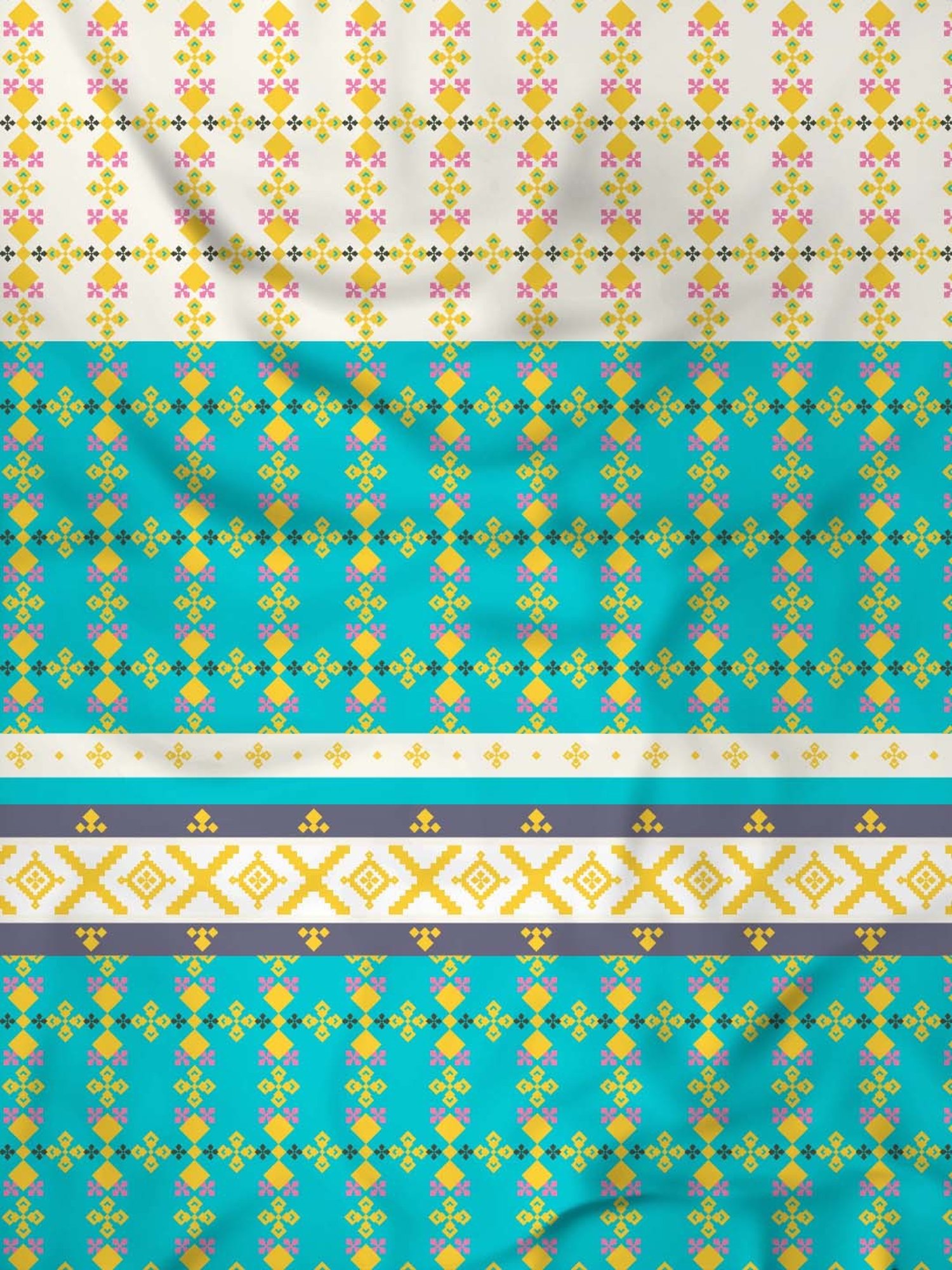 House This Juniper Blue Cotton 600 TC Double Size Bedsheet With Pillow Covers