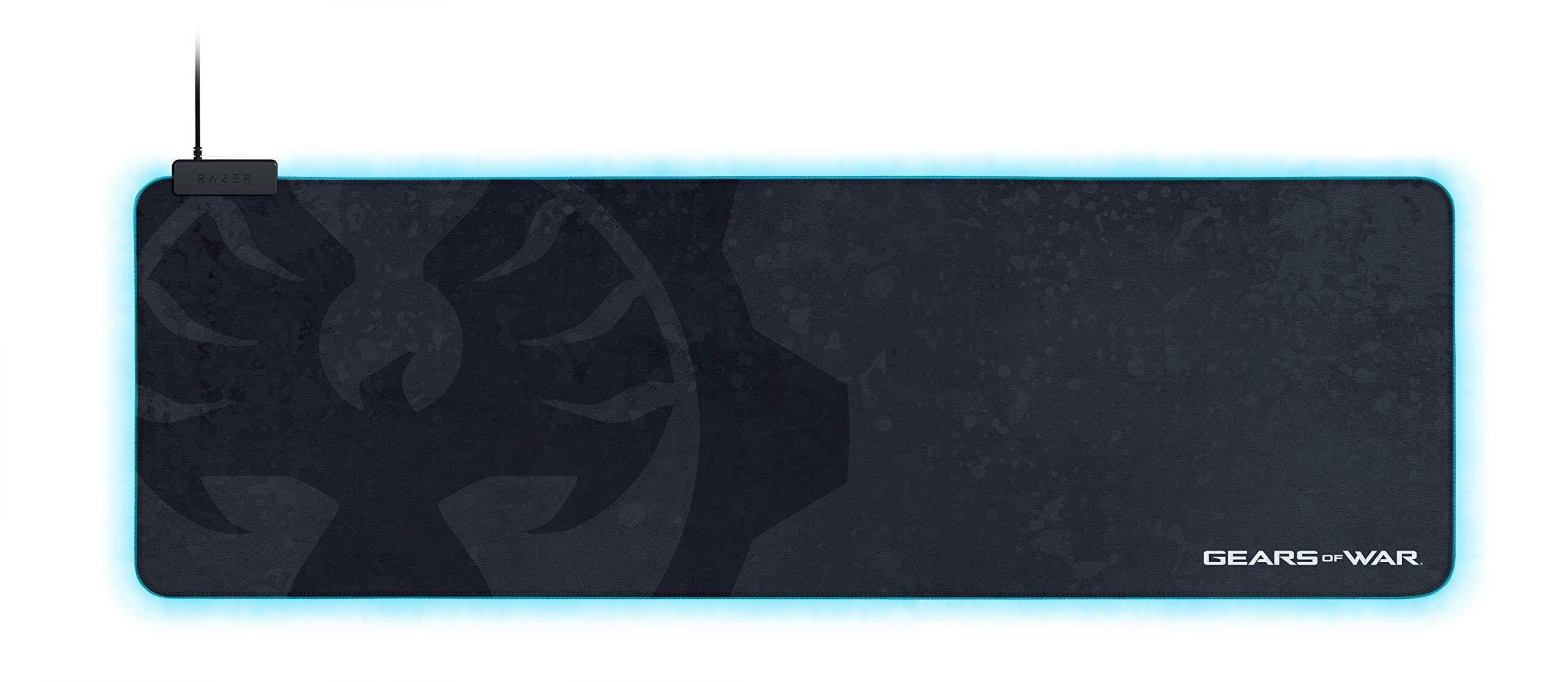 Razer Goliathus Extended Chroma Gaming Mousepad: Customizable Chroma RGB Lighting - Soft, Cloth Material - Balanced Control & Speed - Non-Slip Rubber Base - Gears of WAR 5 Edition