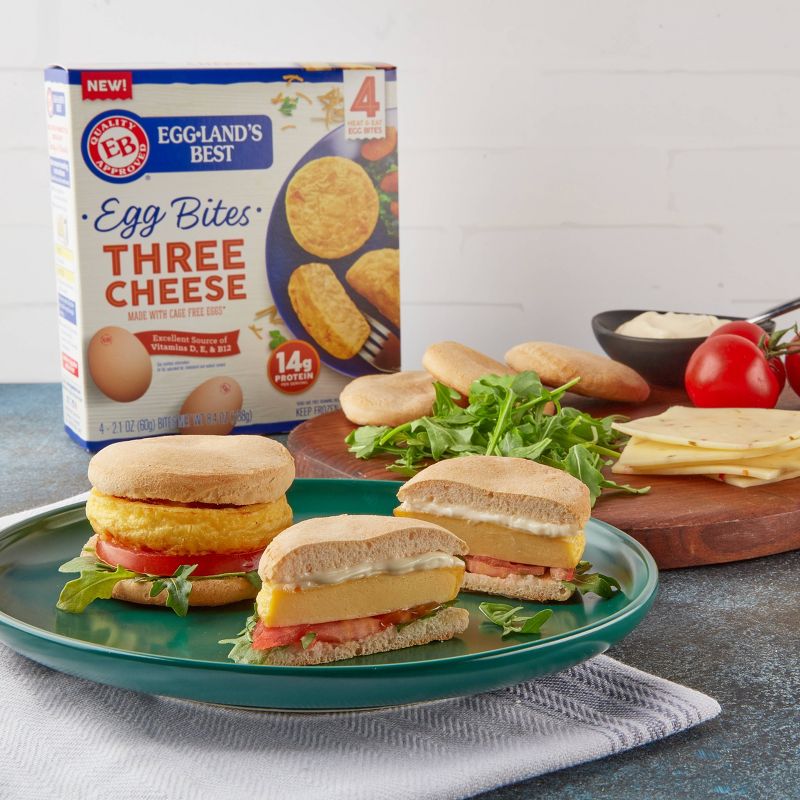 Eggland's Best Cage Free Three Cheese Frozen Egg Bites - 4ct
