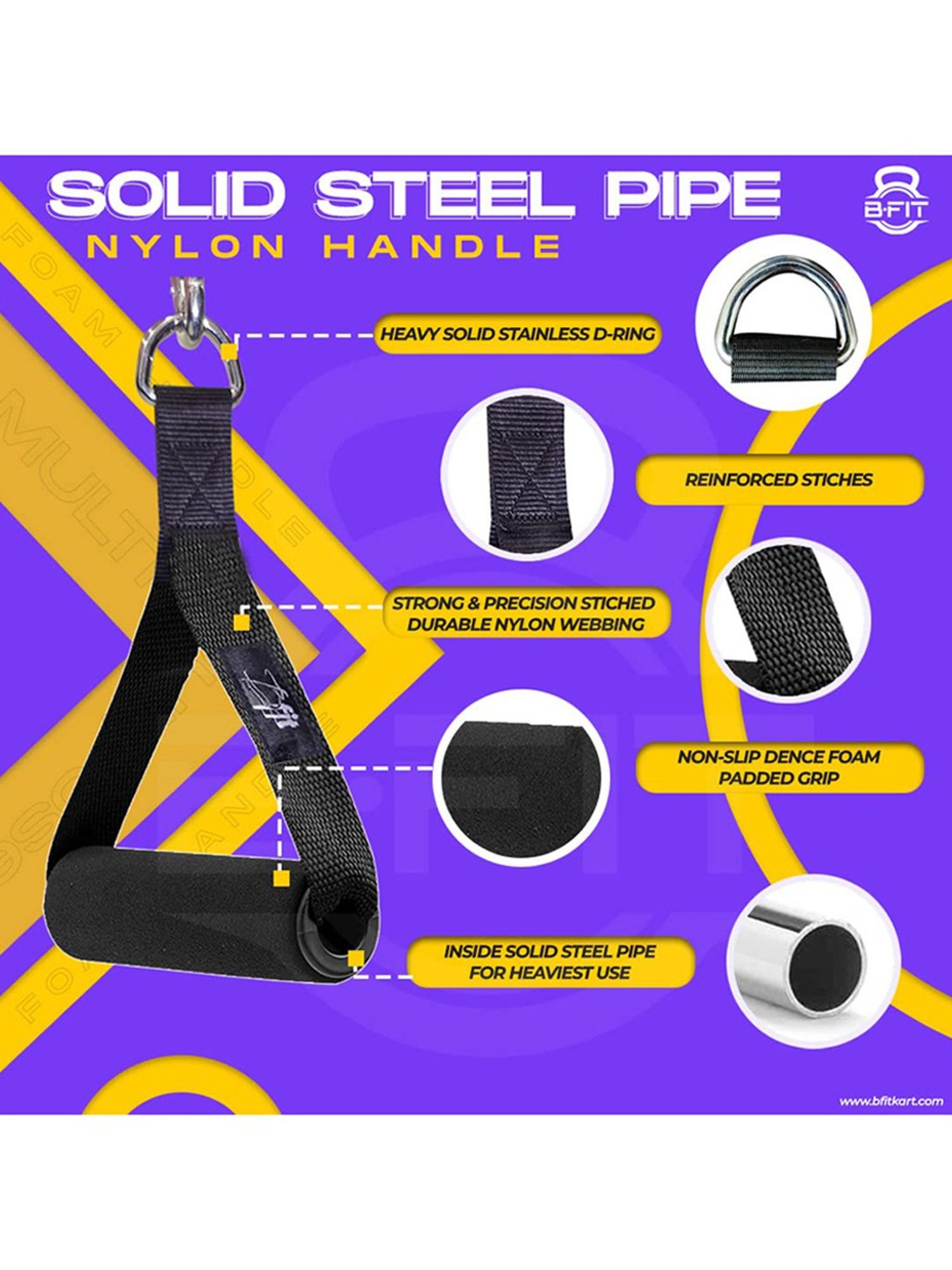 NODENS Blue Anti-Burst Gym Ball (95 cm)