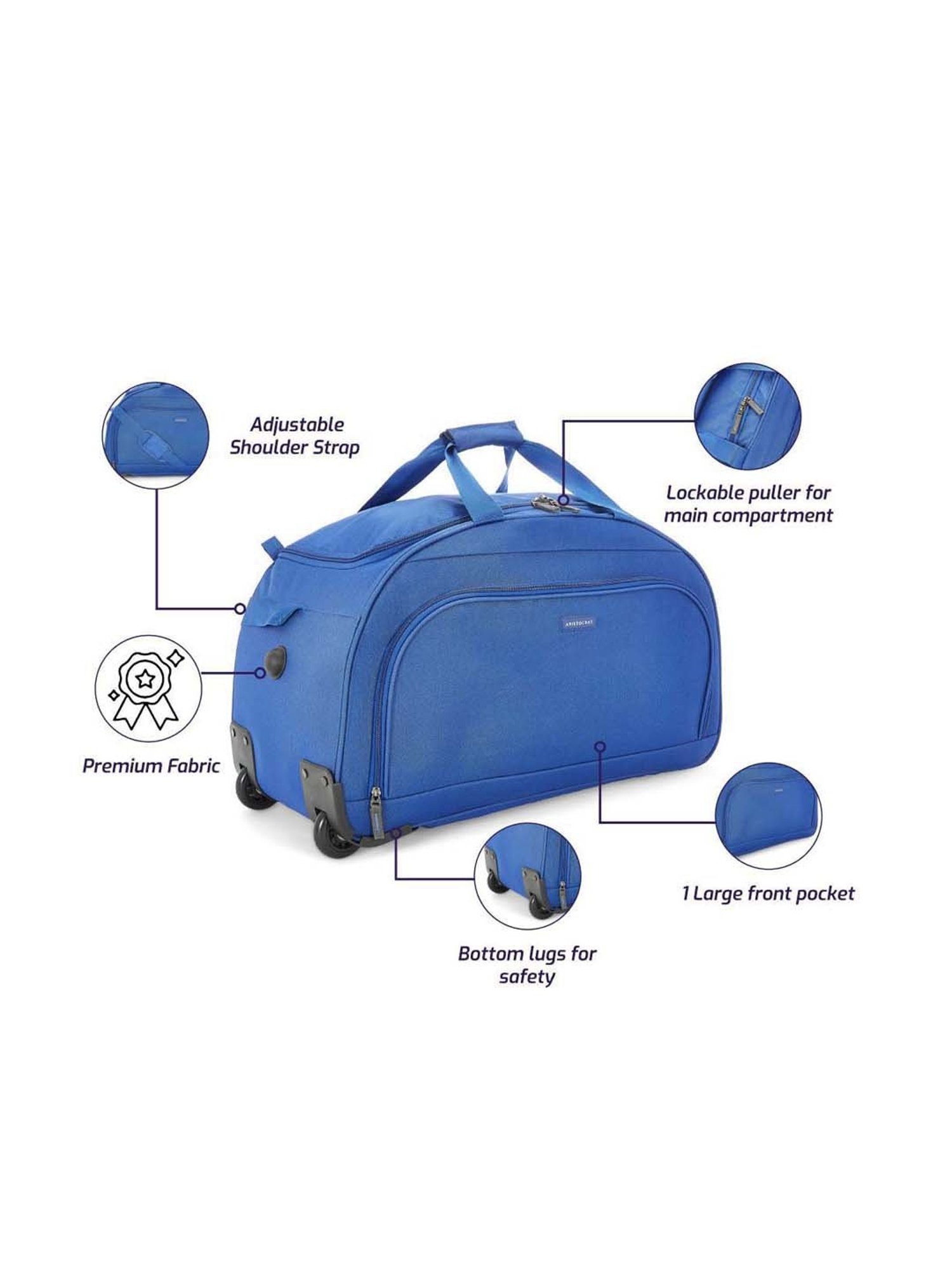 Aristocrat Blue Small Duffle Bag