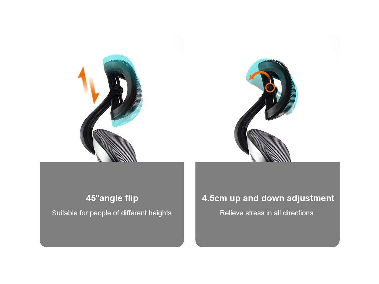 Ergonomic office recliner-high back table and chair racing style with lumbar support-height adjustable seat, headrest-breathable mesh back