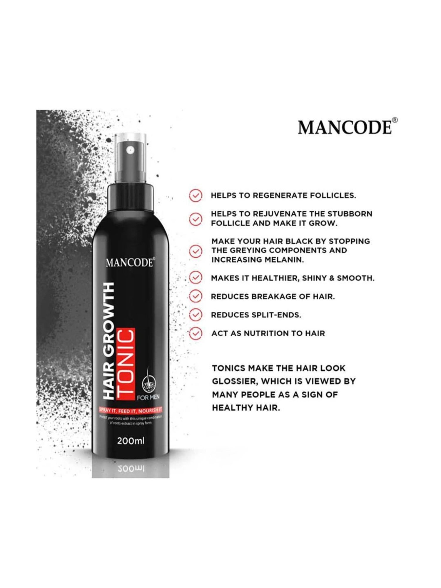 Mancode Hair Growth Tonic - 200 ml