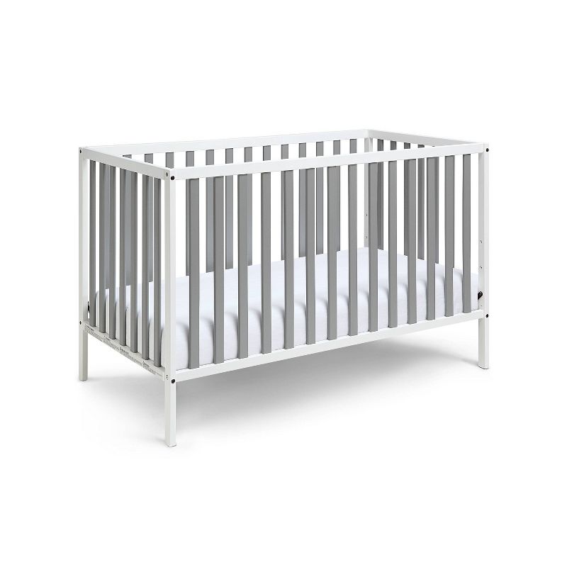 Suite Bebe Deux Remi Island Crib - White/Gray