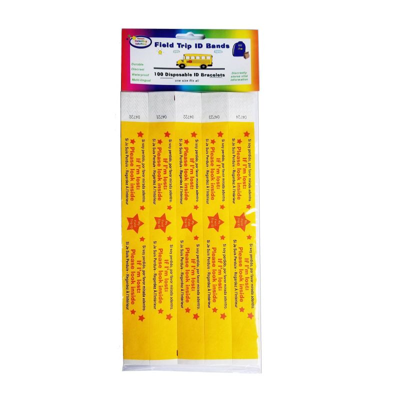 Kenson Kids 100ct Field Trip ID Bands