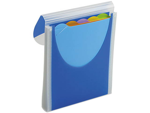 Wilson Jones 68583 Big Mouth Vertical Filer Organizer, Jacket, 10 x 12, Poly, Dark Blue