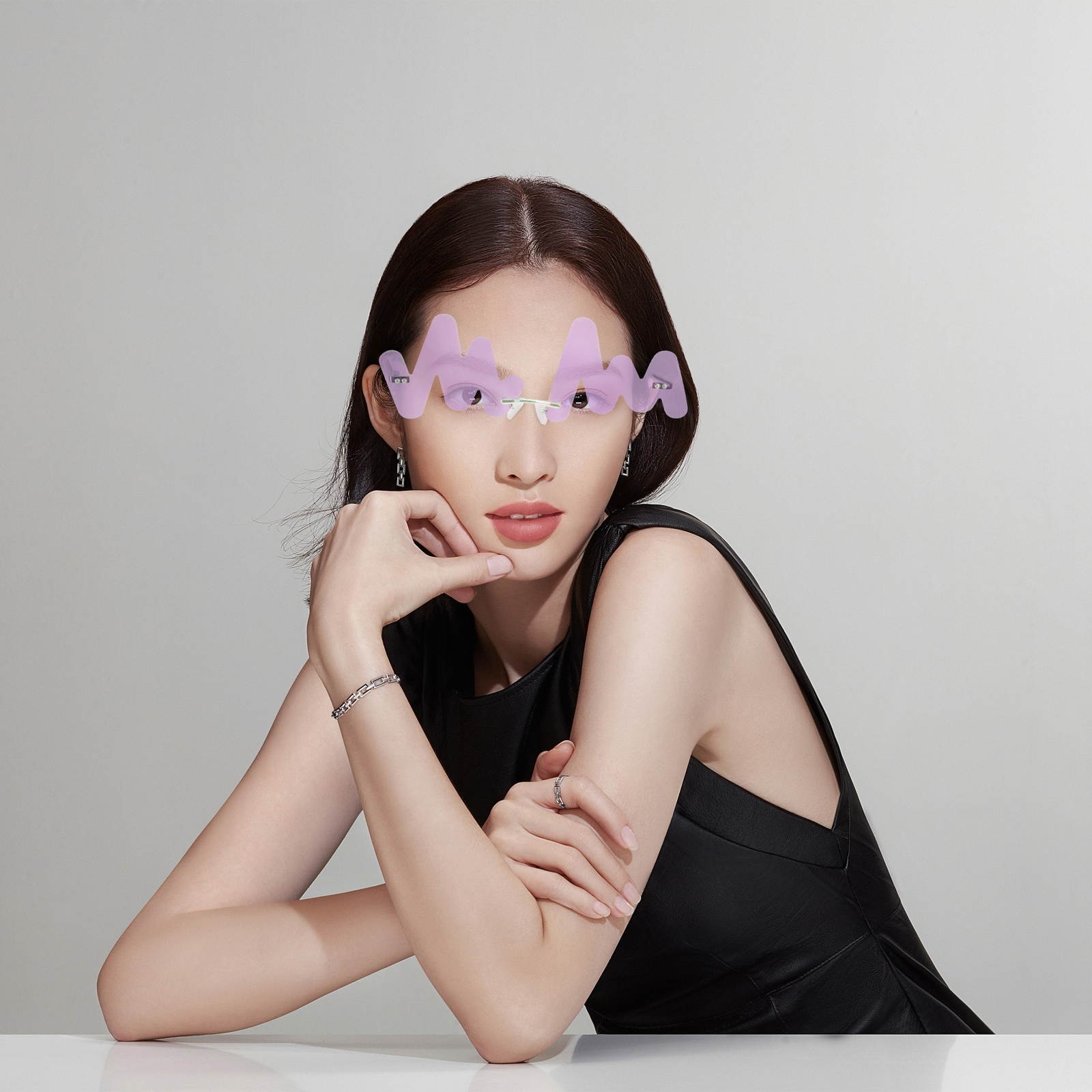 1pc Punk Eyeglasses Toy Funny Party Glasses Decoration Photo Shooting Prop