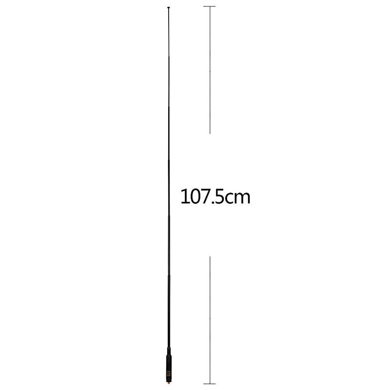 VHF UHF 144430MHz Ham Handheld Radio Retractable Telescopic Antenna SMA Female 43inch for KenwoodTYTBaofeng UV5R BF888s Wouxun TwoWay Radio