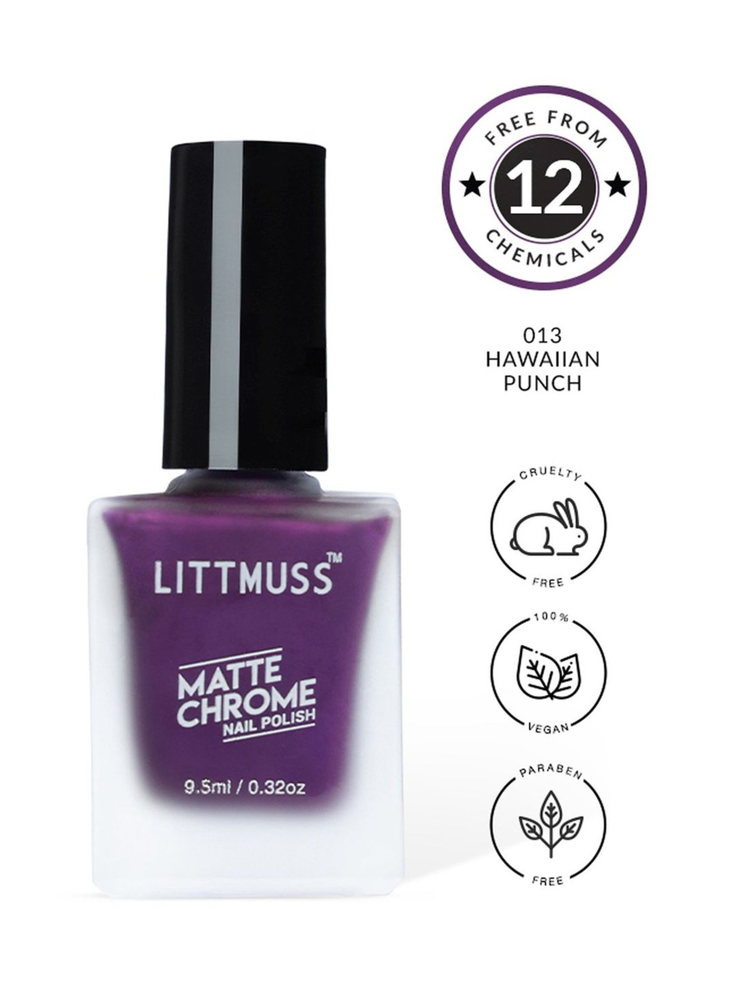 Littmuss Matte Chrome Nail Polish Hawaiian Punch 013 - 9.5 ml