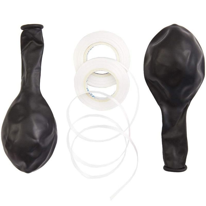 Blue Panda 100-Pack 12-inch Latex Balloons Party Decorations, Black