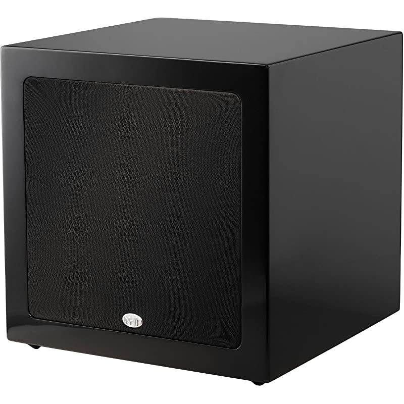 CS-10 10-inch Long Throw 300 W Powered Subwoofer | Sealed Box | Deep Musical Bass | Piano Black High-Gloss Paint