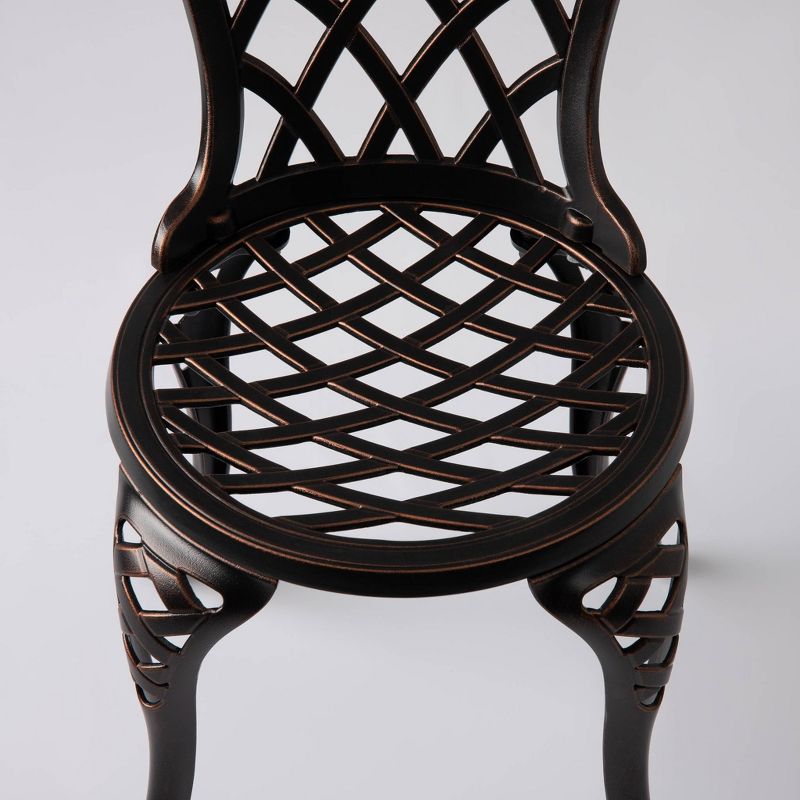 Scarlet 3pc Aluminum Bistro Set - Balkene Home