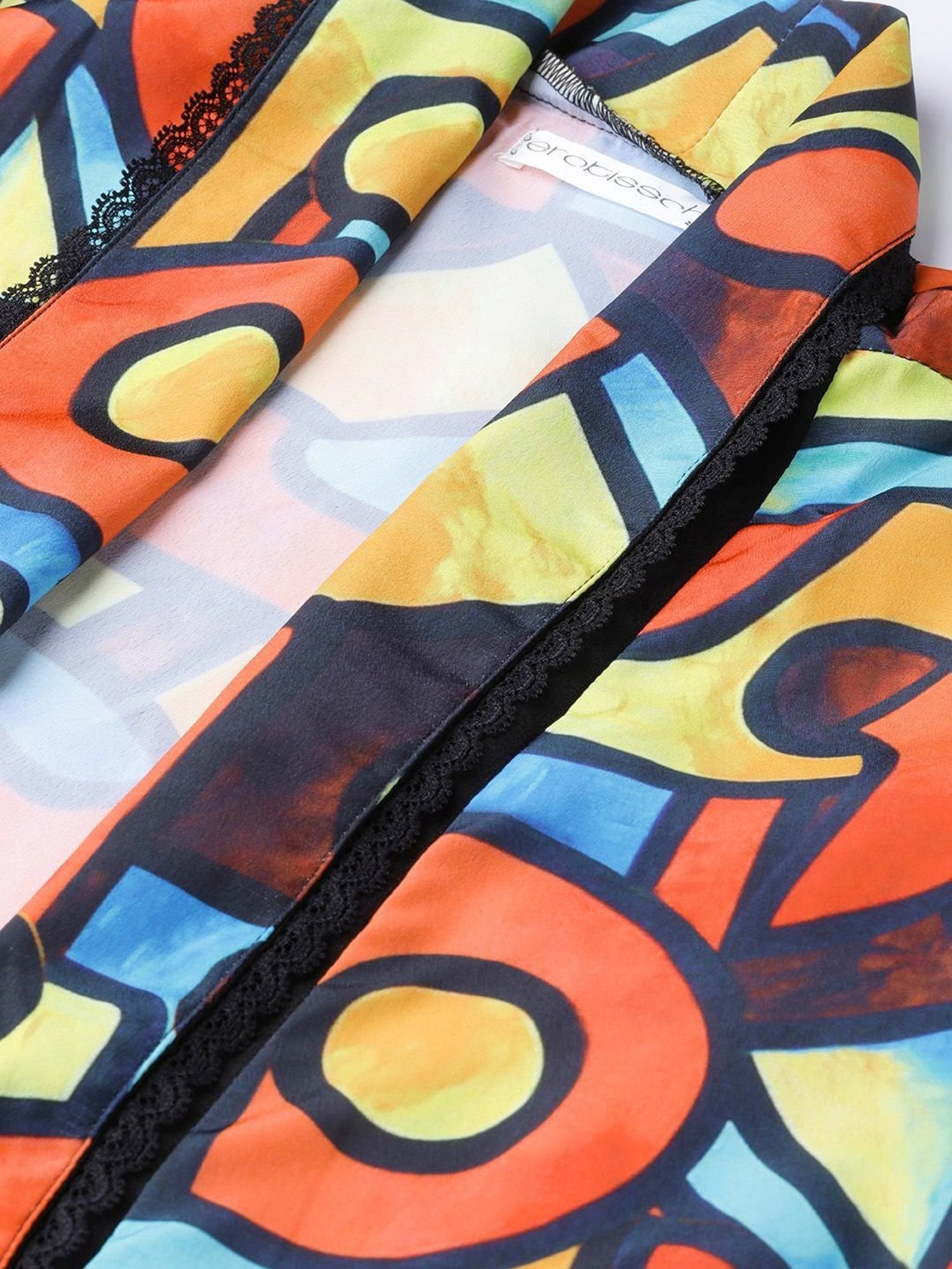 Erotissch Multicolored Printed Lounge Jacket