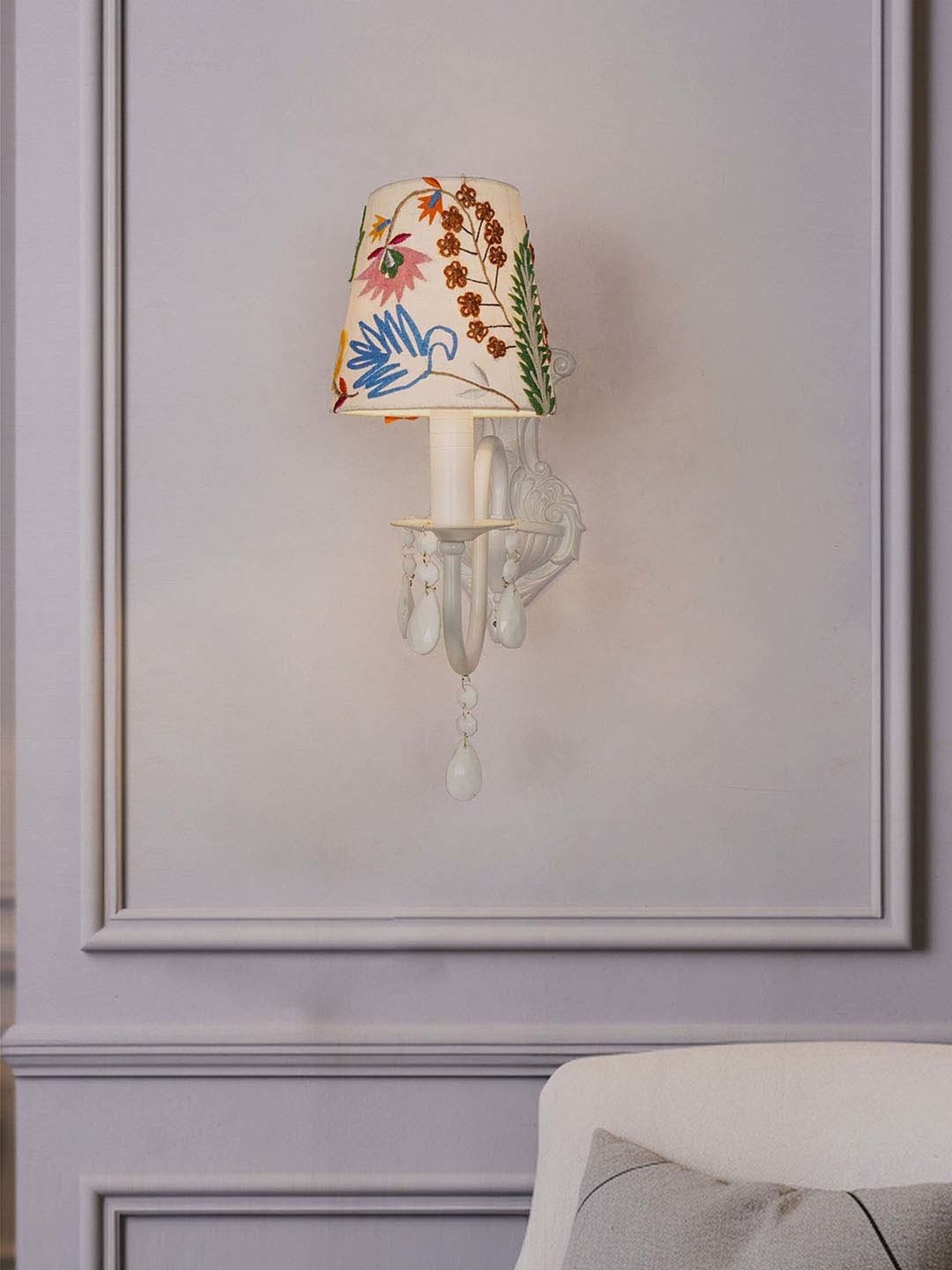 Fos Lighting Antique Brass Usha Double Wall Light (Bulb not included) - Set of 1