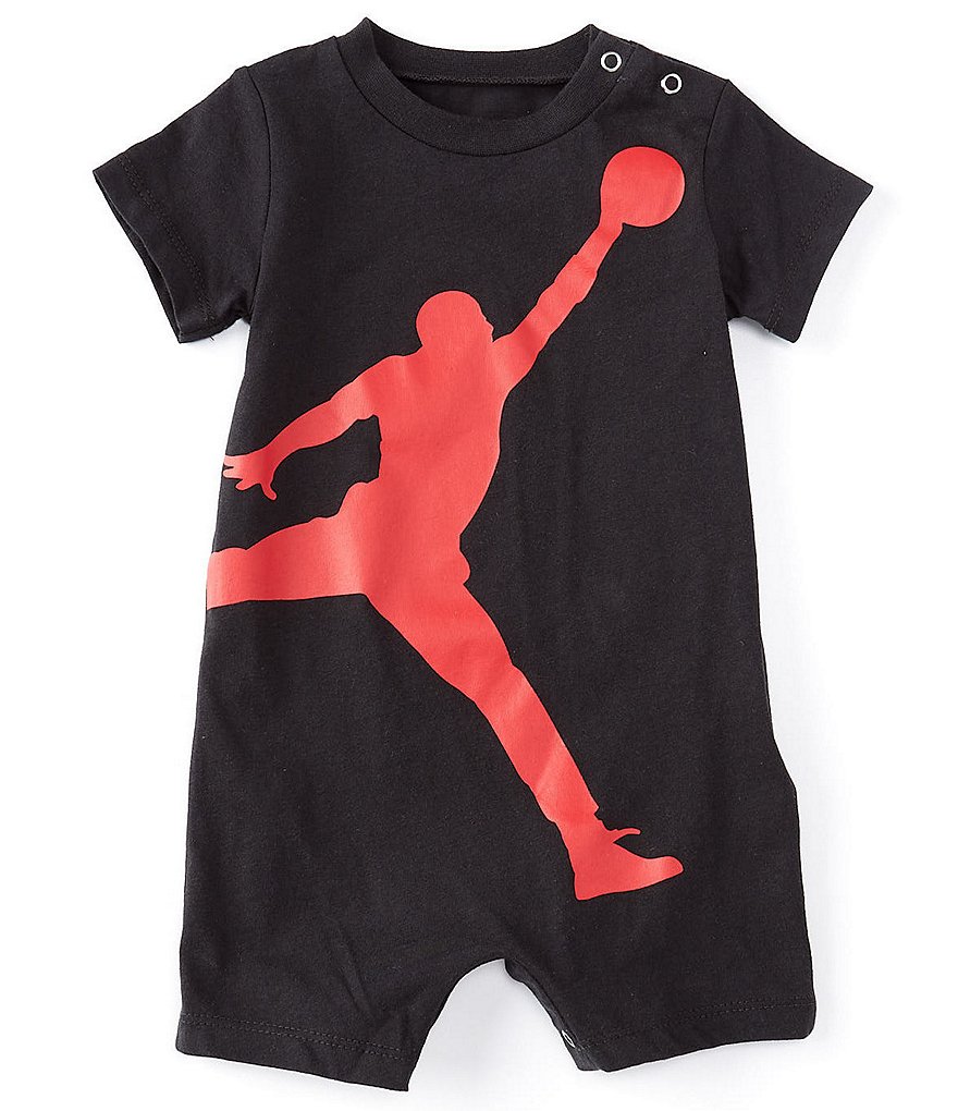 Jordan Baby Boys Newborn-9 Months Short-Sleeve Jumpman Knit Shortall