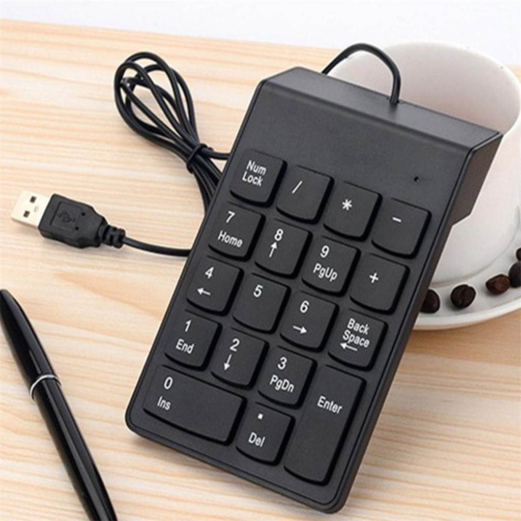 Mini USB 18-keys Num Pad Numeric Number Keypad Keyboard for Laptop Notebook