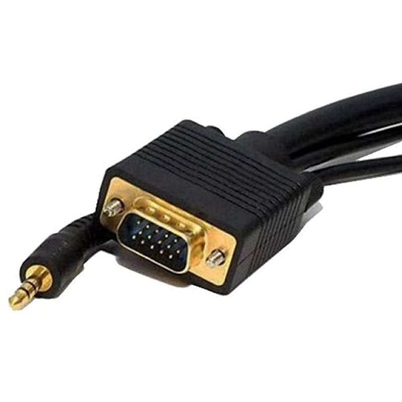 Cables Direct Online 100FT SVGA Monitor Cable, Male to Male 1080P Super VGA Display Cord for PC Projector Laptop TV