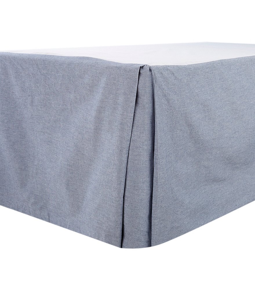 Cremieux Chambray Bed Skirt