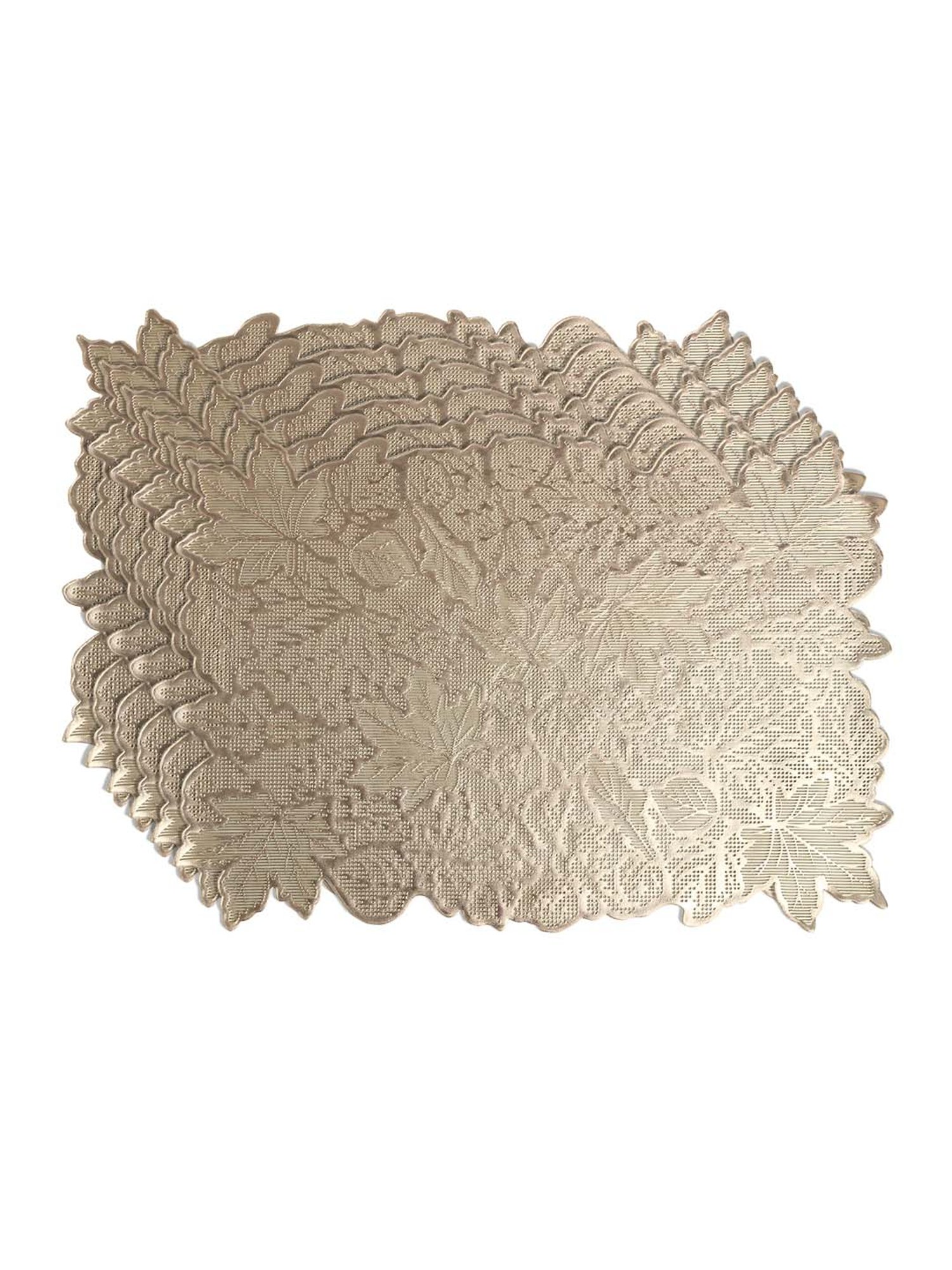 HOSTA HOMES Golden Leather 350 GSM Placemats - Set of 6