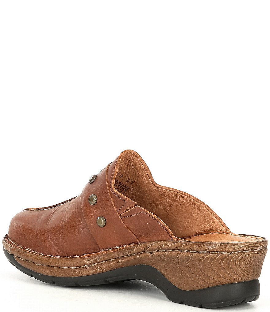 Josef Seibel Cat 53 Studded Leather Clogs