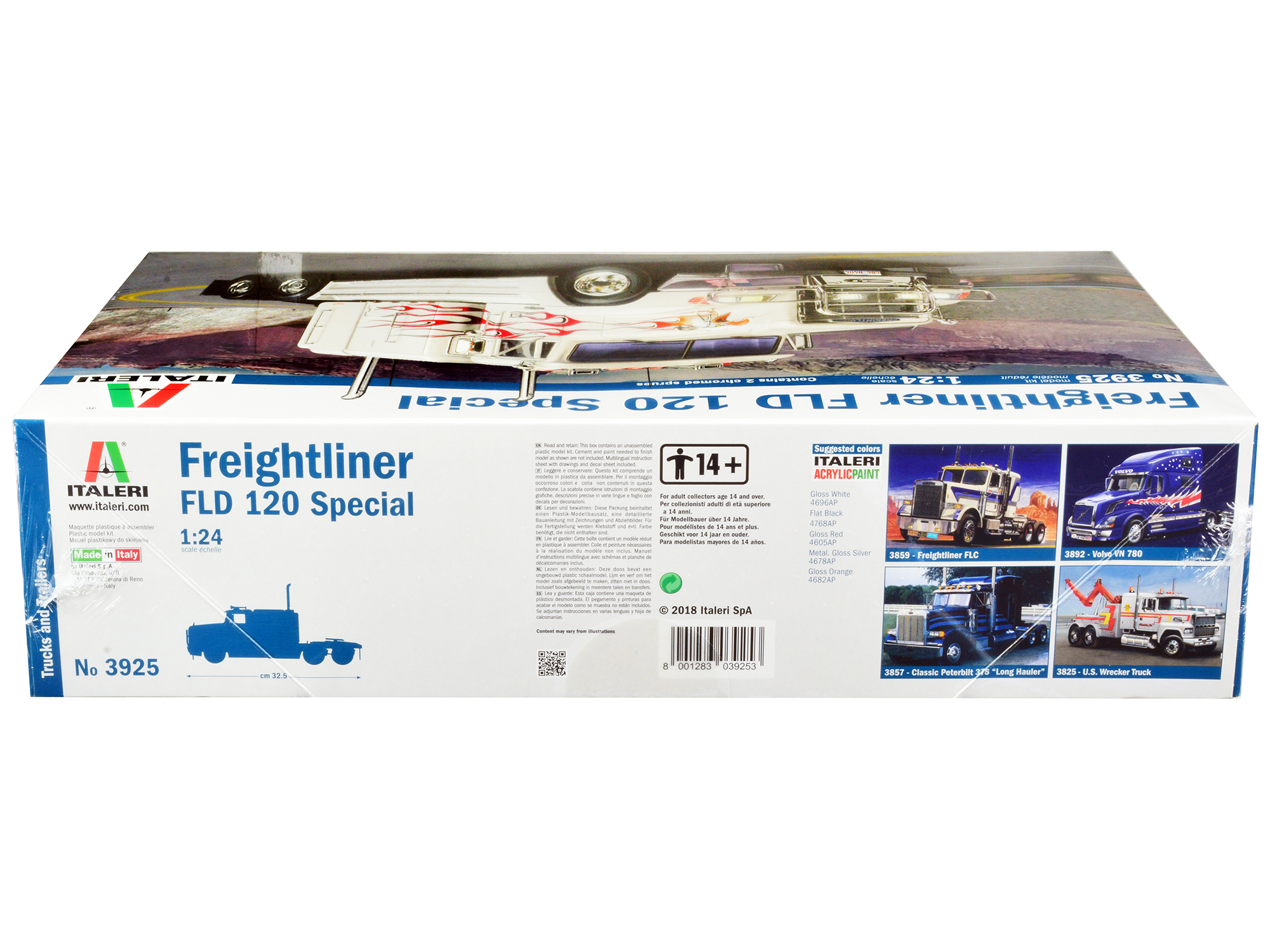 Freightliner Cascadia Truck White with White Tanker Trailer "Transporter" Series 1/32 Diecast Model by Welly