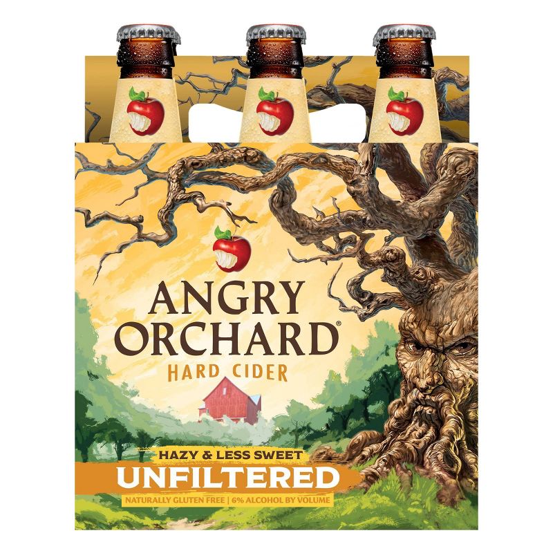 Angry Orchard Unfiltered Hard Apple Cider - 6pk/12 fl oz Cans