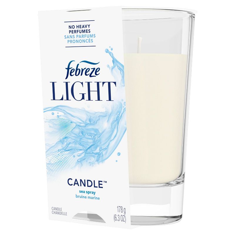 Febreze Light Odor-Eliminating Air Freshener Candle - Sea Spray - 1ct