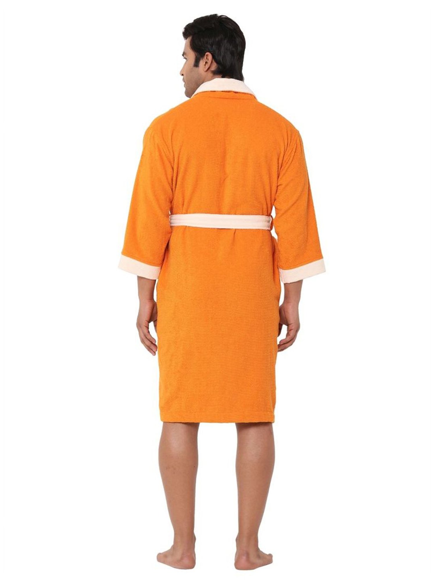 Spaces CLOUDZ Orange Cotton 300 GSM Bathrobes - Set of 1