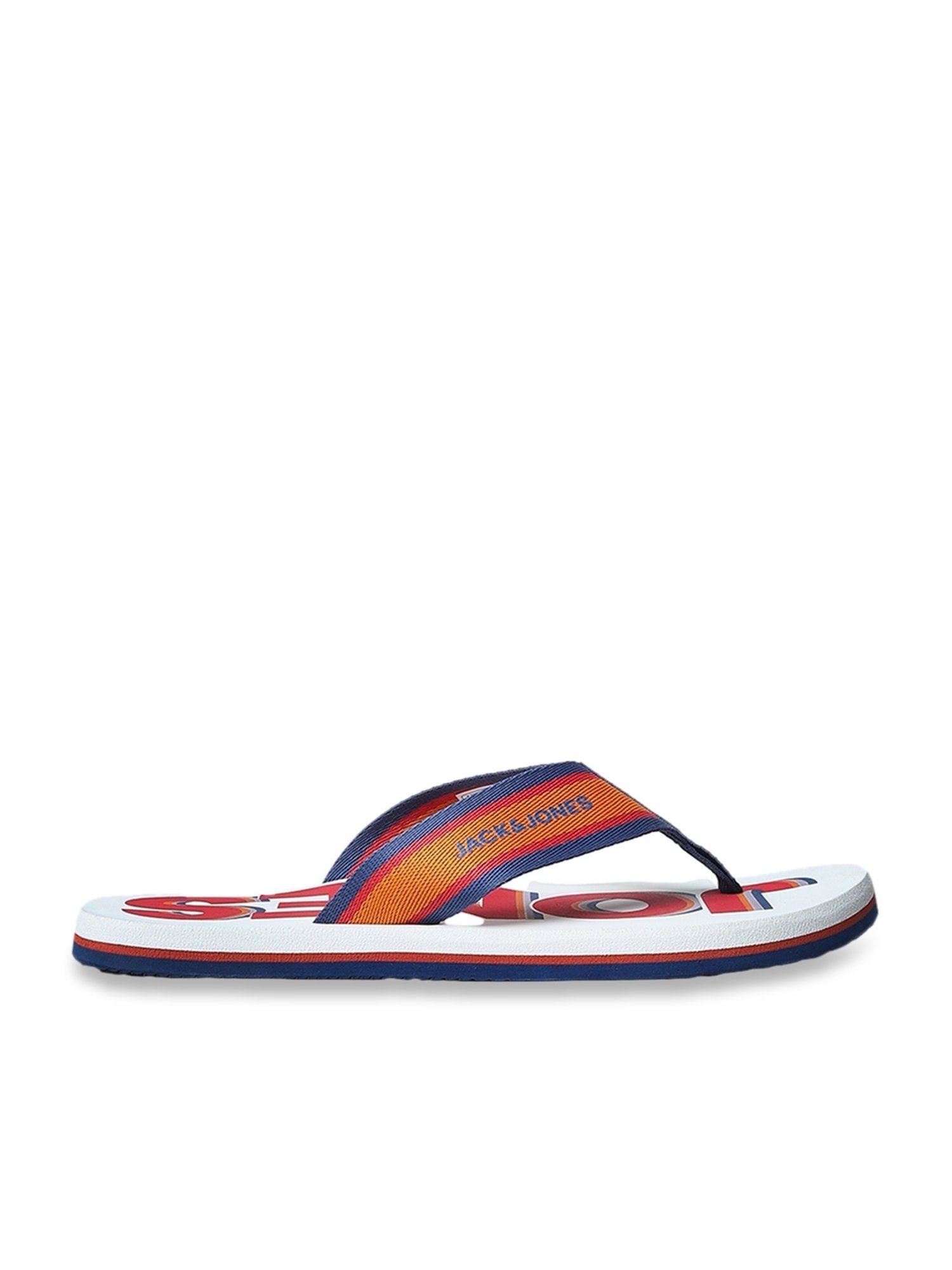Jack & Jones Men's JFWAVON Orange Flip Flops