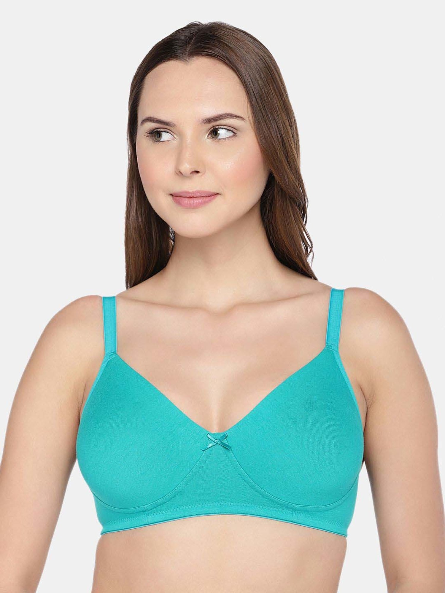 Inner Sense Green Cotton Everyday Bra - Pack Of 2