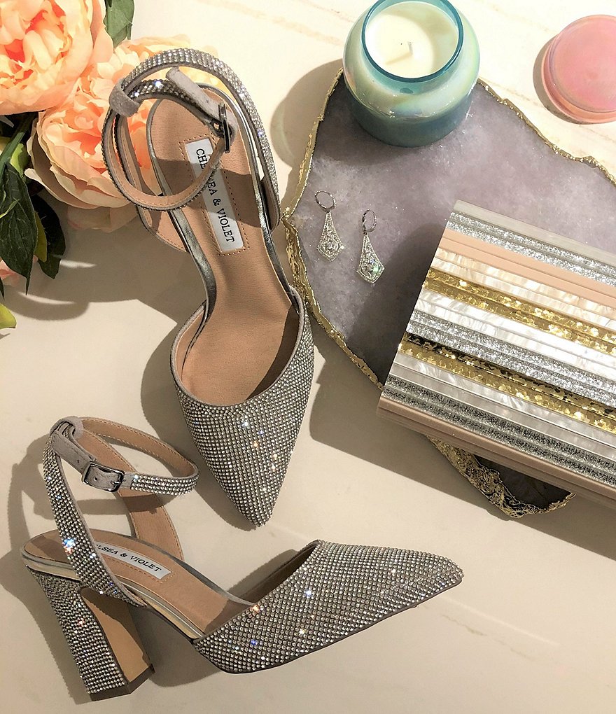 Trotters Kari Pearlized Leather Block-Heel Pumps