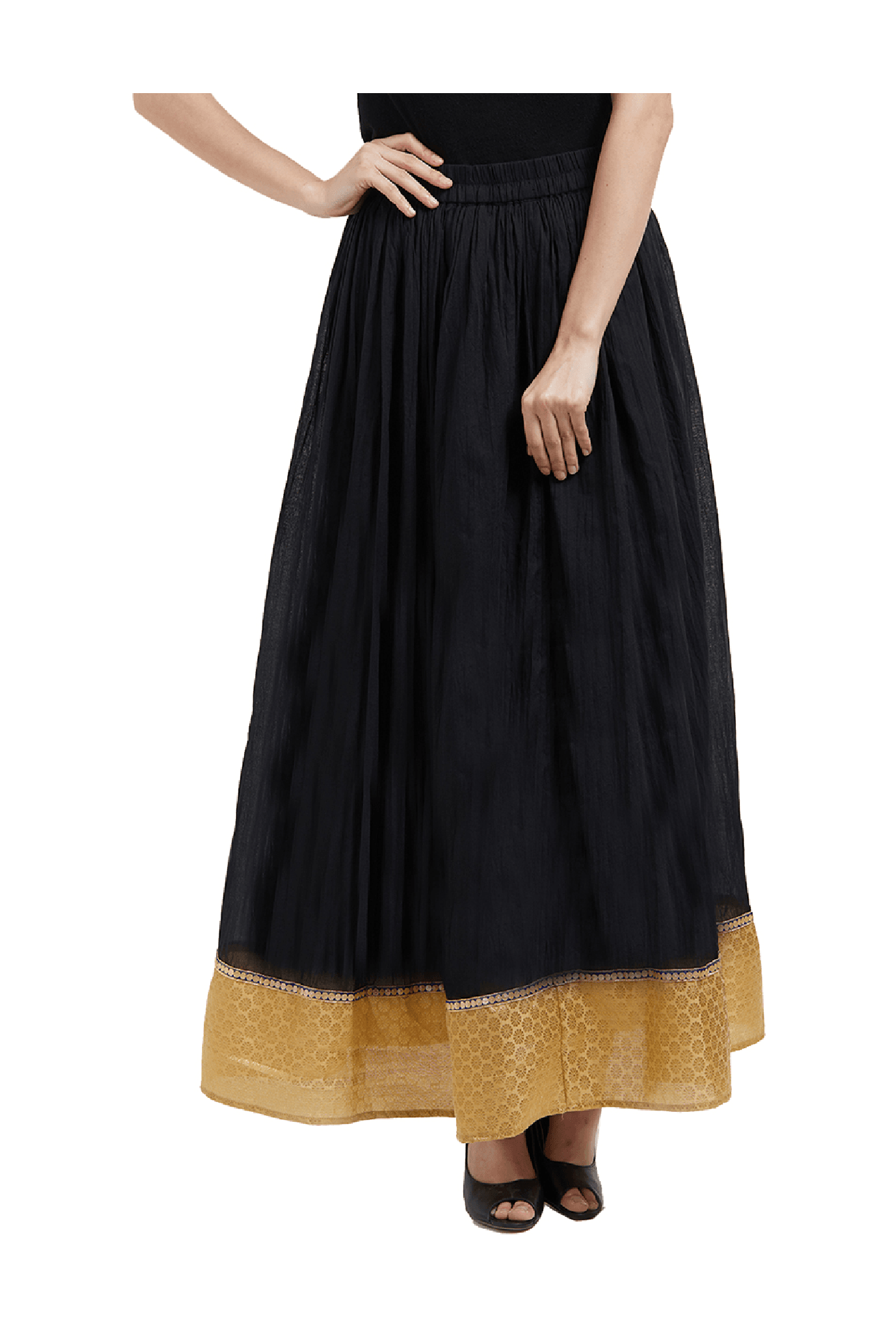 Fusion Beats Black Maxi Skirt