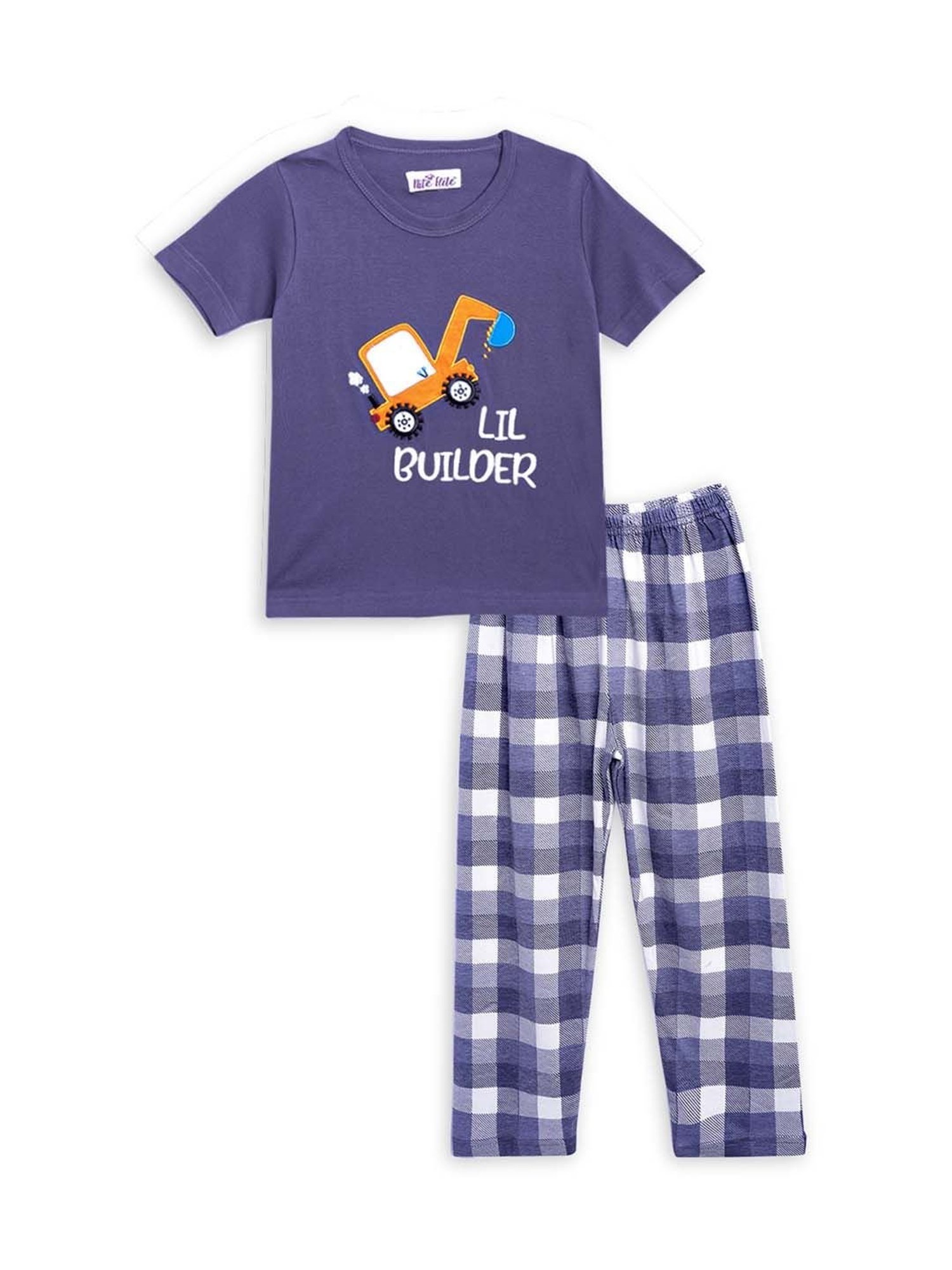 Nite Flite Boys Multicolor Cotton Printed T-Shirt & Pyjama