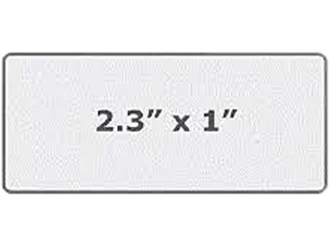 Cognitive TPG 03-02-1656 Thermal Transfer Label, Die-cut Rectangular, 2.3" x 1", Gap/Perforated, Permanent Adhesive, 4.25" OD, 1685 Labels/Roll - 1 Roll