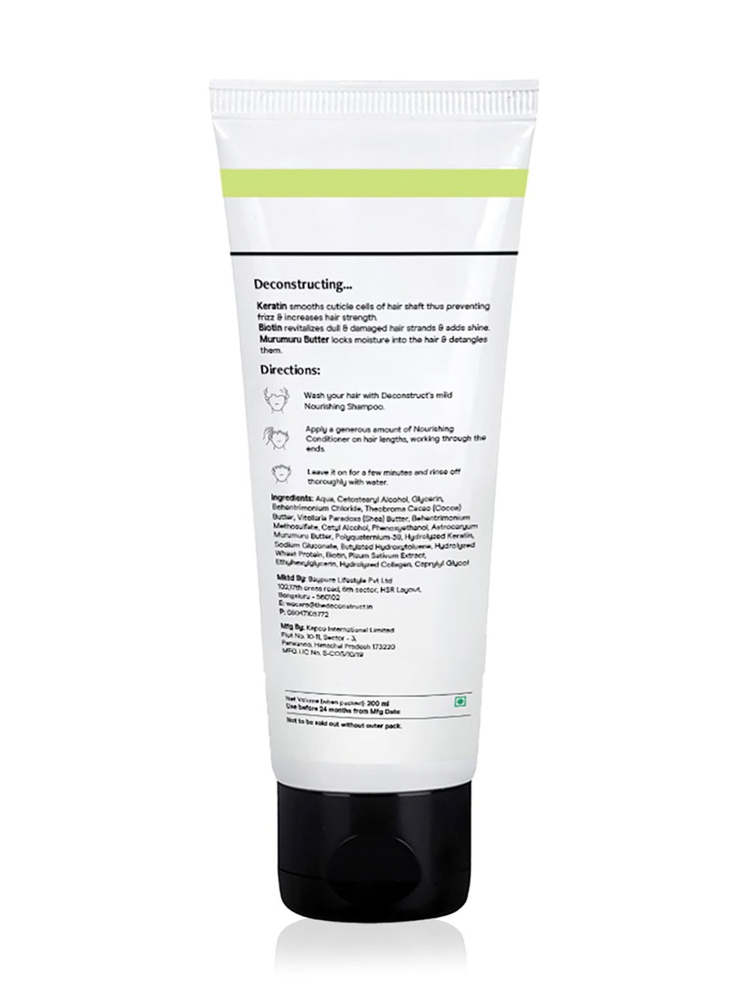 Deconstruct 1% Keratin Complex, 0.1% Biotin and 0.5% Murumuru Butter Nourishing Conditioner - 200 ml