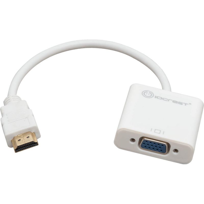 IO Crest Active HDMI to VGA Adapter with Audio Support Via 3.5mm Jack (SY-ADA31044)