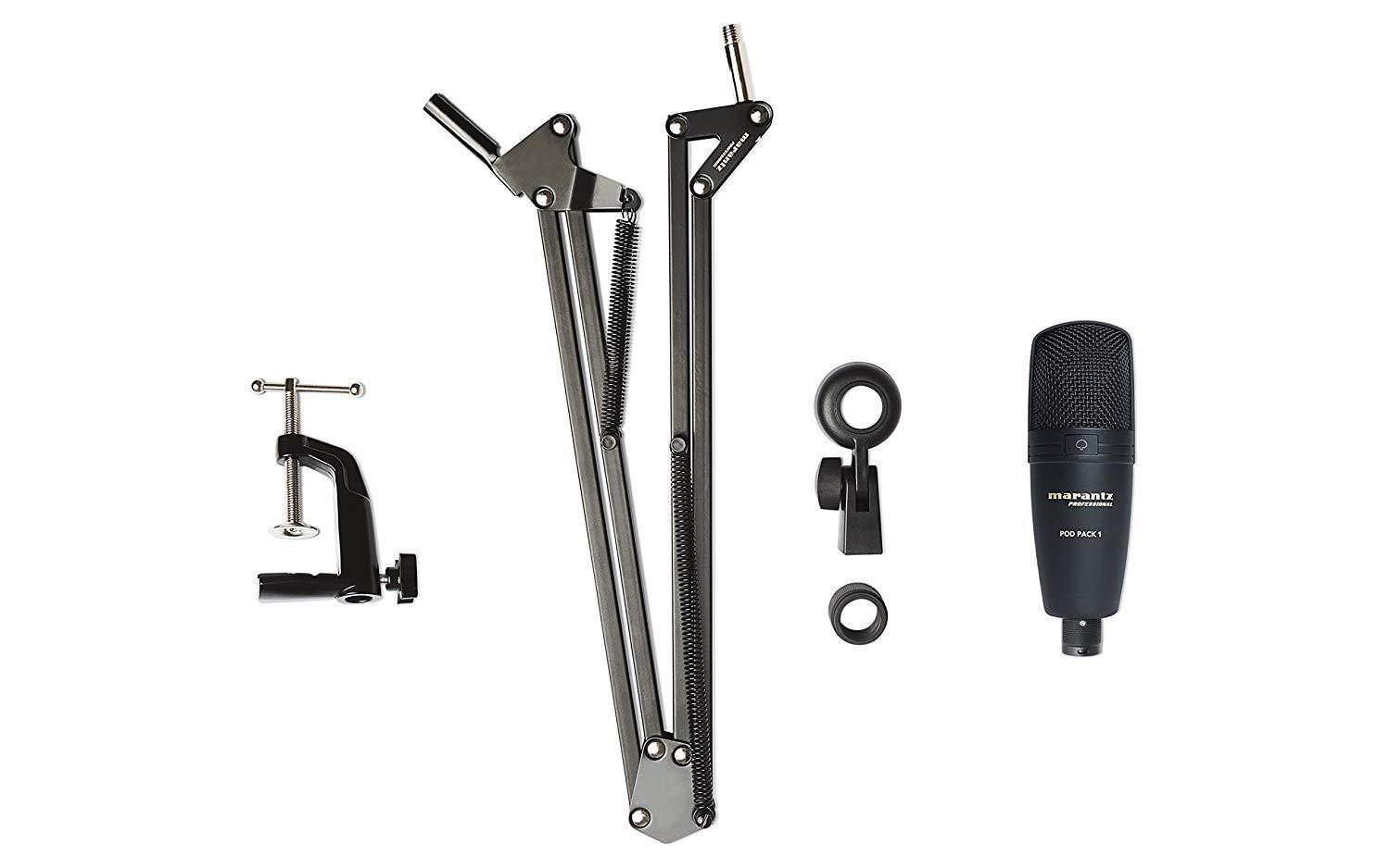 Marantz Pod Pack 1 USB Microphone with Broadcast Stand and Cable #POD PACK 1