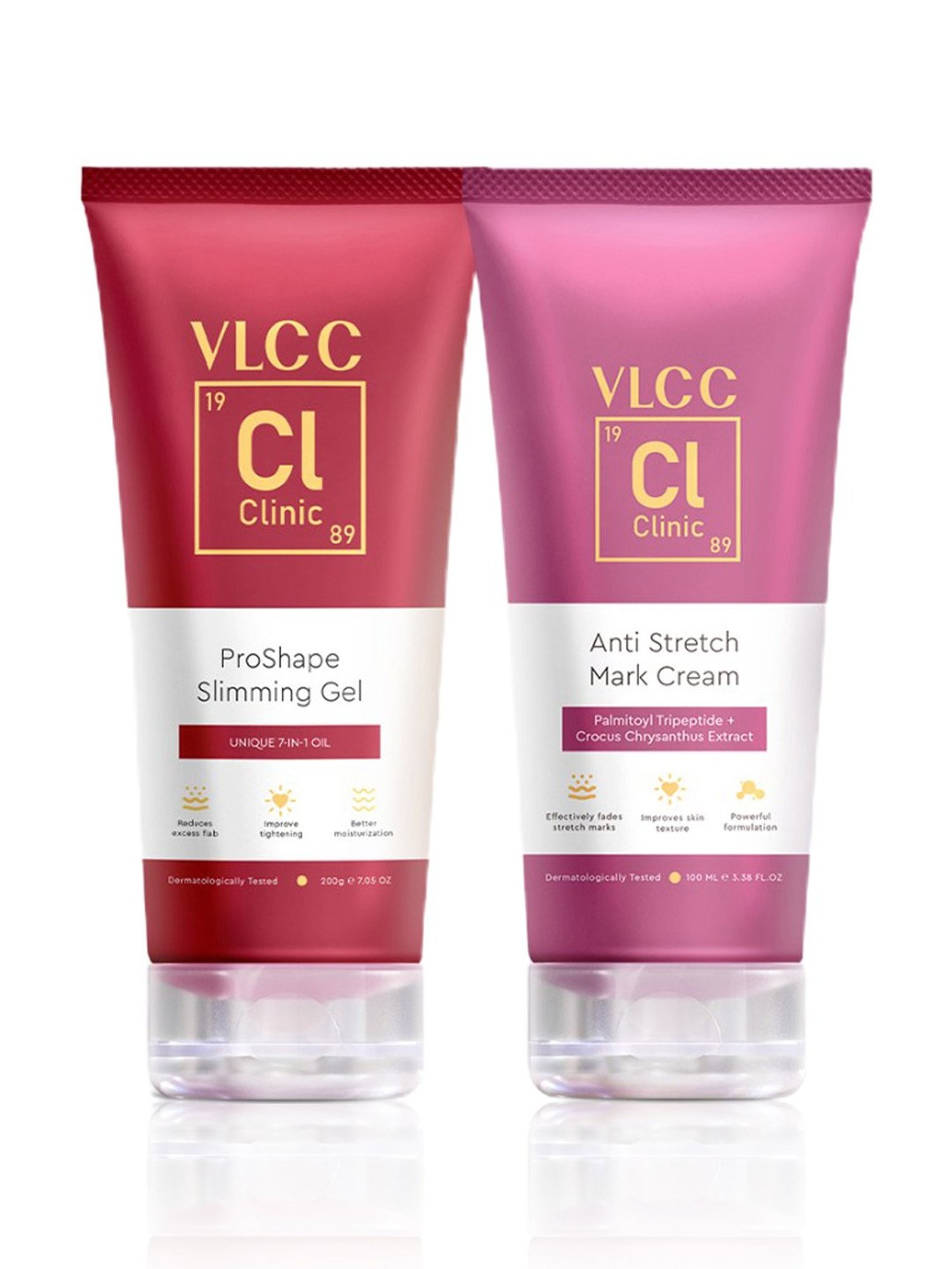 VLCC Clinic ProShape Slimming Oil & Anti Stretch Mark Cream Combo