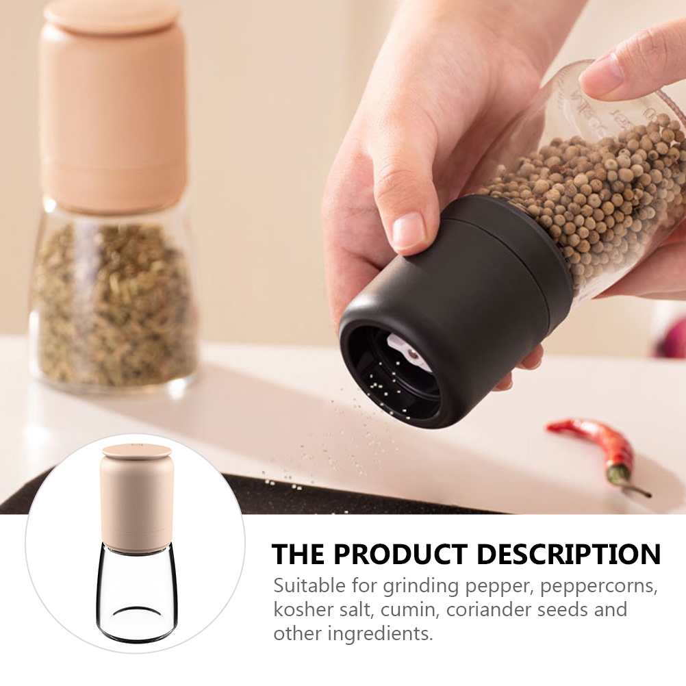 Manual Operation Pepper Grinder Home Kitchen Pepper Mill Grinding Bottle