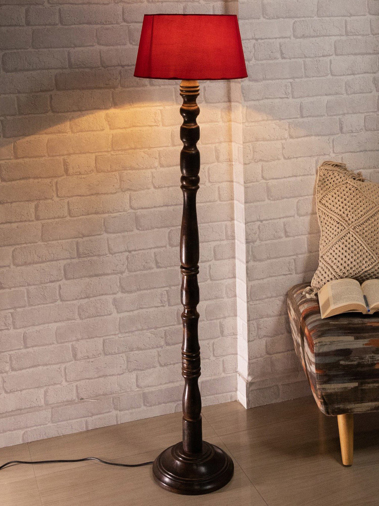 64" x 8.9" x 10.5" Smart Light Full Spectrum Floor Lamp (Includes LED Light Bulb) White - Verilux