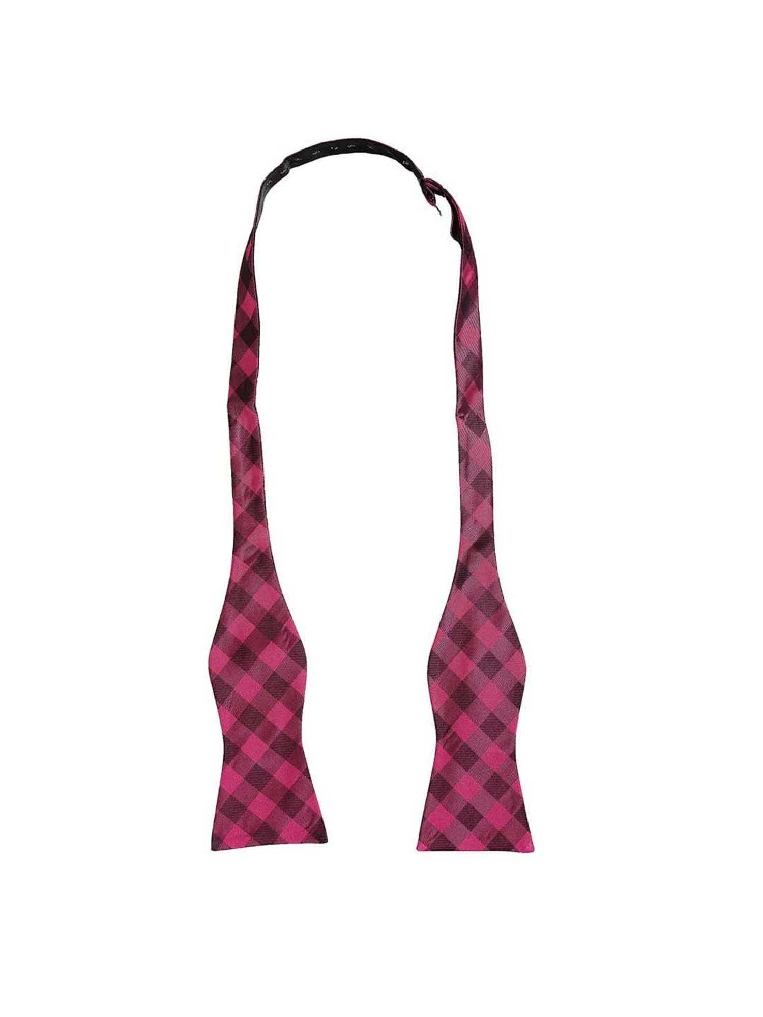 Alvaro Castagnino Purple Checks Bow Tie