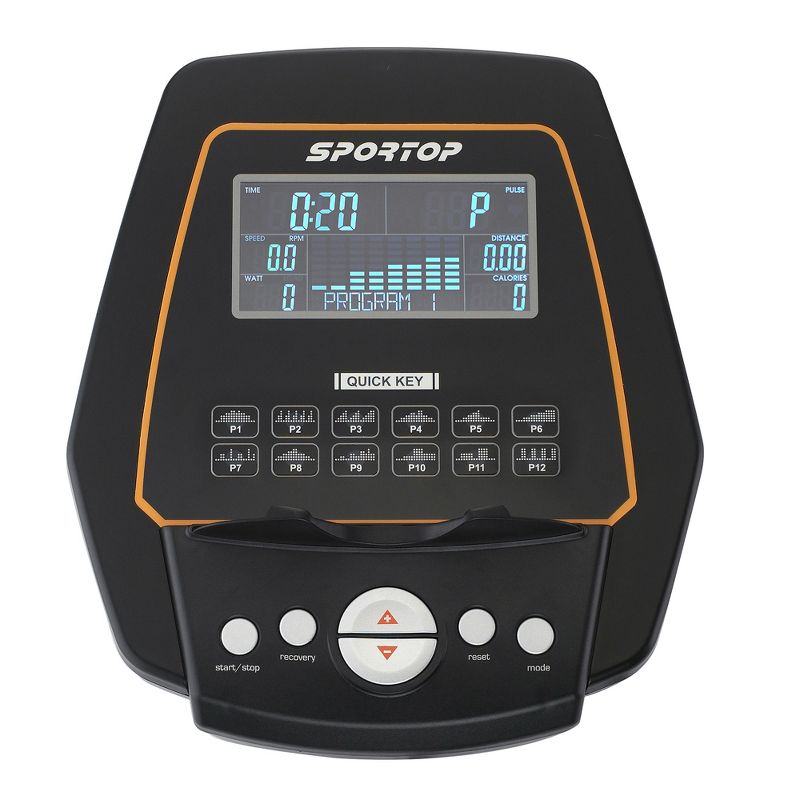 Body Flex Sports Body Rider BRF700 Stationary Full Body Cardio Exercise Upright Fan Bike with Dual Action Handlebars and Adjustable Seat