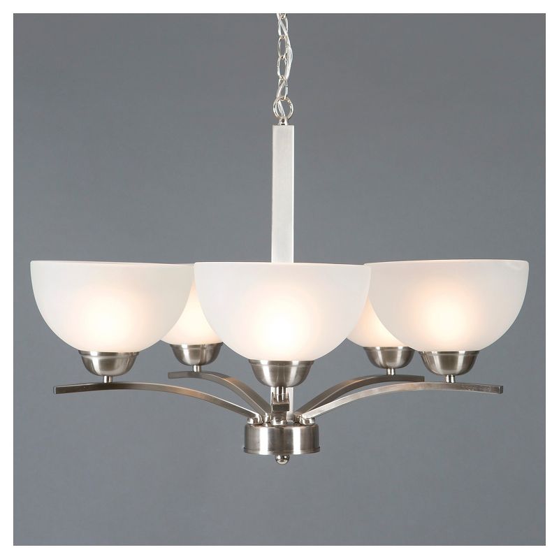 Yosemite 5-Light Chandelier - Satin Steel