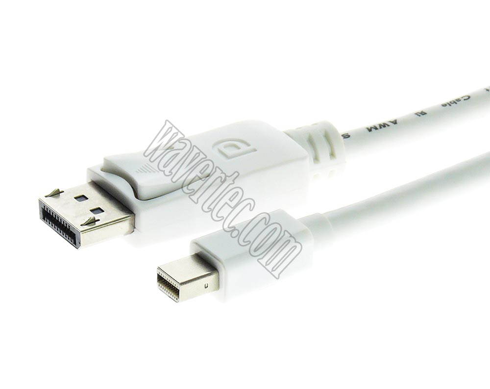 3M 10Ft Mini Displayport Male to Displayport Male Long Cable for Apple MacBook MacBook Air MacBook Pro iMac Mac Mini Mac Pro to Displayport Device Monitor HDTV TV Display
