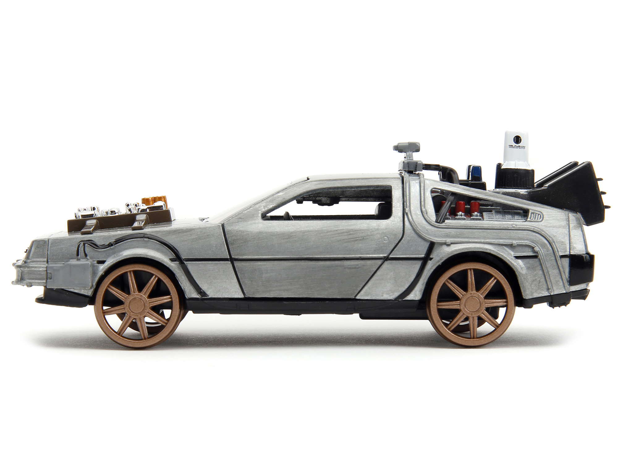 DMC DeLorean Time Machine with Doc Brown Figure "Back to the Future" (1985) Movie Diecast Model Car by Corgi