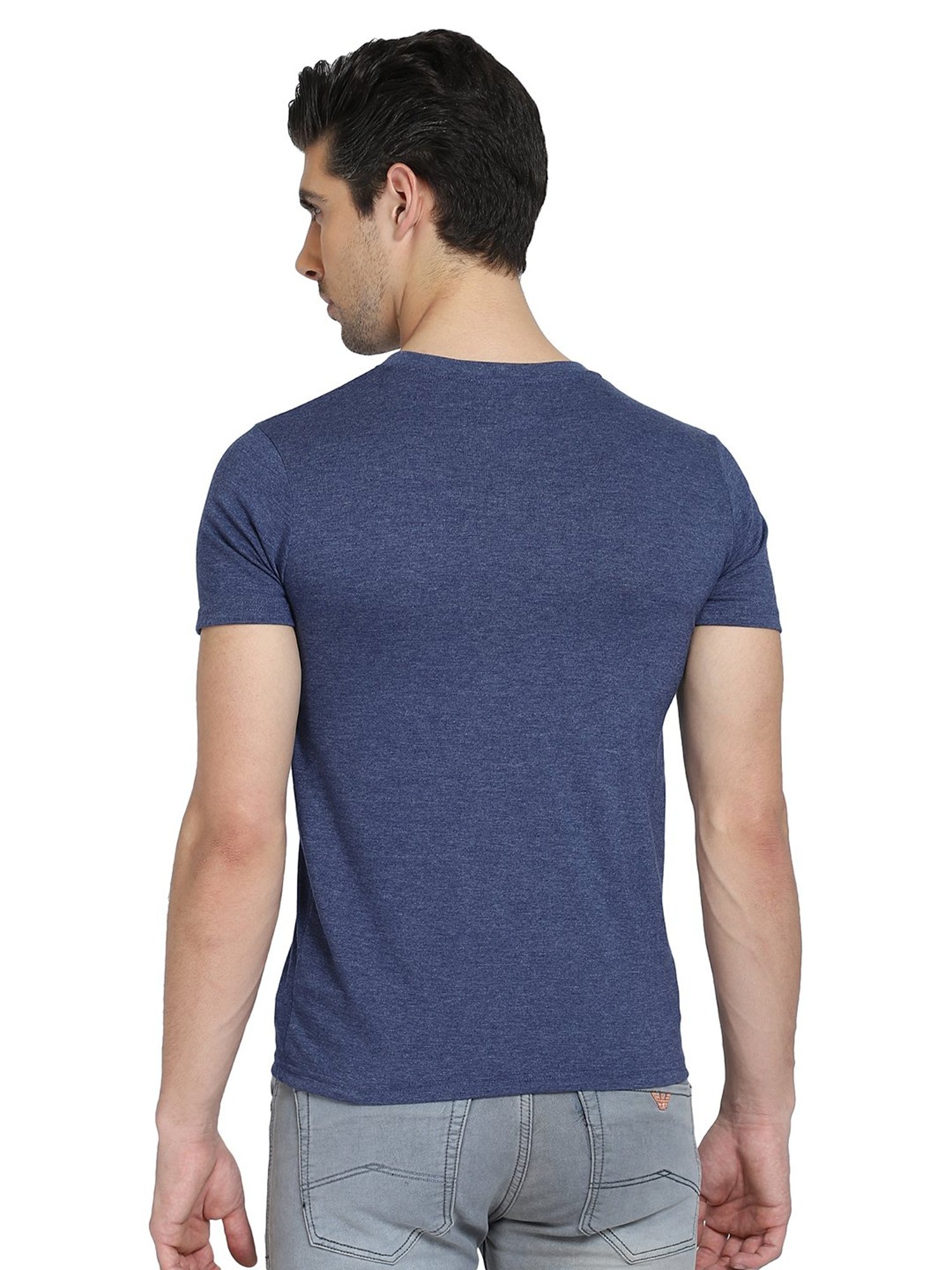 Dyca Navy & Teal Crew T-Shirt - Pack of 2