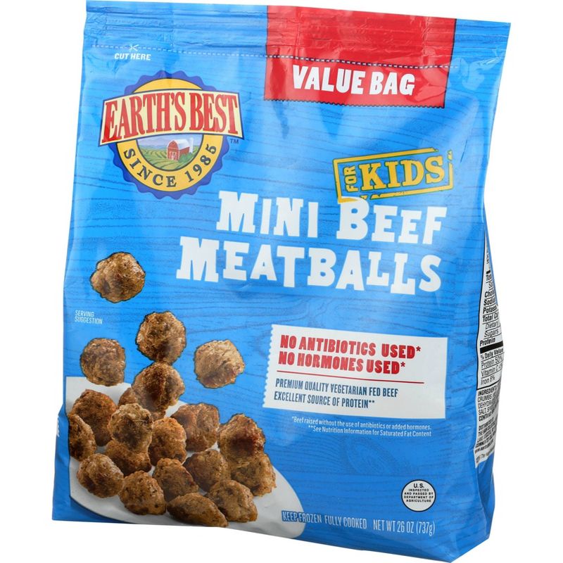 Earth's Best Baked Mini Beef Meatballs - Frozen - 26oz