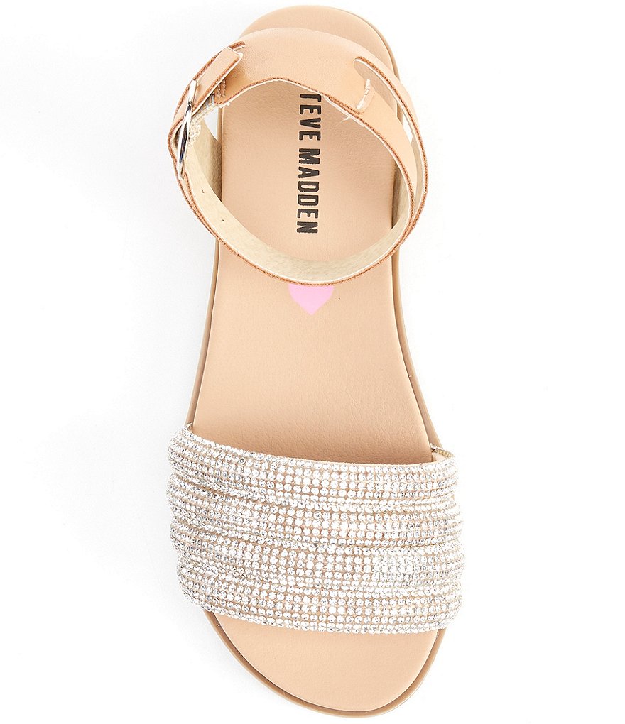 Steve Madden Girls' J-Drips Rhinestone Embellished Sandals (Youth)