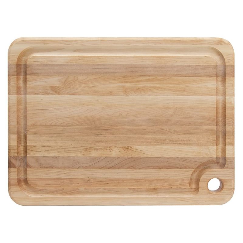 John Boos Block MPL2015125-FH-GRV Prestige 20 x 15-Inch Edge Grain Maple Wood Reversible Cutting Board with Fluid Channel